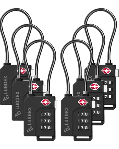 6 Pack TSA Locks for Luggage (6 Count)