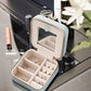 Travel Jewelry Organizer Boxes for Women Small Portable Necklace Earrings Bracelet Rings Travel Case Best Friend Birthday Gifts for Women Trendy