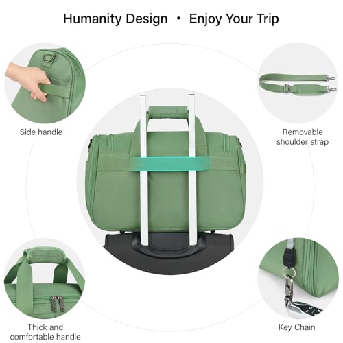 Small Underseat Carry On Luggage Bags for Travel with 10 Pockets