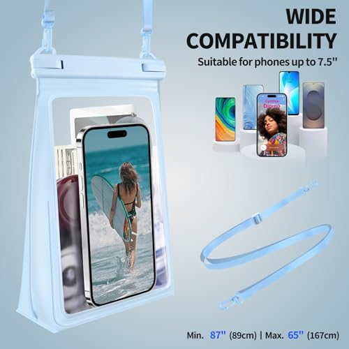 Large Waterproof Phone Pouch Floating