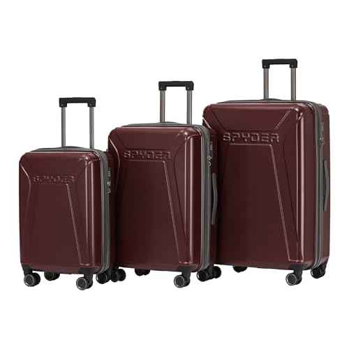 Traverse 3 Piece Carry On & Checked Suitcase Set with 360° Spinner Wheels (3 Count)