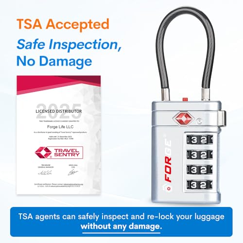 Open Alert TSA Approved Luggage Locks (2 Count)