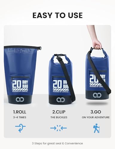 Dry Bag Waterproof Backpack with Phone Pouch 5L