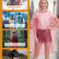 Disposable Adult Rain Ponchos Clear Emergency Raincoat (4 Count)