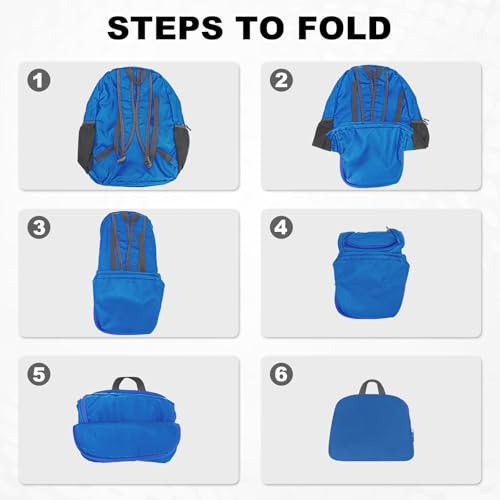 20L Lightweight Packable Hiking Daypack Foldable Backpack for Men Women Small Travel Outdoor Foldable Shoulder Bag