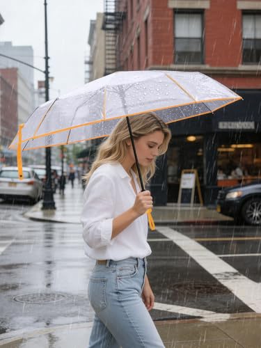 Windproof Travel Umbrellas for Rain and Sun (2 Count)