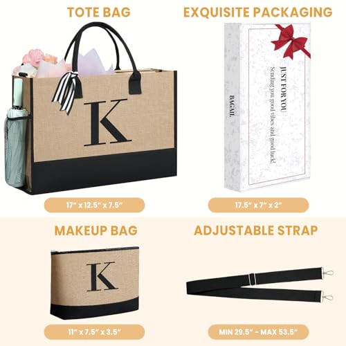Personalized Initial Tote Bag
