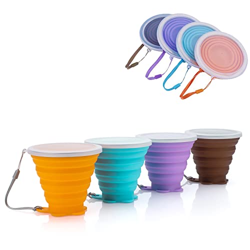 Silicone Collapsible Travel Cup (4 Count)