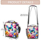 Spring Flower Butterfly Kids Lunch Box for Girls Boys Reusable Insulated Lunch Bag for Kids Toddler Thermal Cooler Spacious Lunchbox with Shoulder Strap Lunchbag for School Work Picnic (print 4)