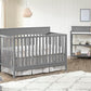 Harper 4-in-1 Convertible Crib, Dove Gray, GreenGuard Gold Certified
