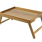 Acacia Bed Tray Table with Folding Legs
