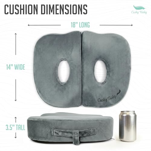 Seat Cushion Premium Foldable Sit Bone Cushion for Pressure Relief