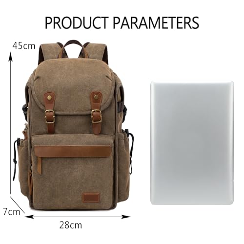 Vintage Canvas Camera Backpack