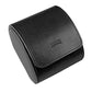 Watch Roll Black Recycled Leather Watch Travel Case & Watch Band Storage