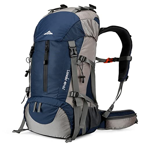 50L Hiking Backpack with Rain Cover for Both Men & Women