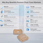 Premium Soft Rolled Travel Blanket Pillow Combo Airplane