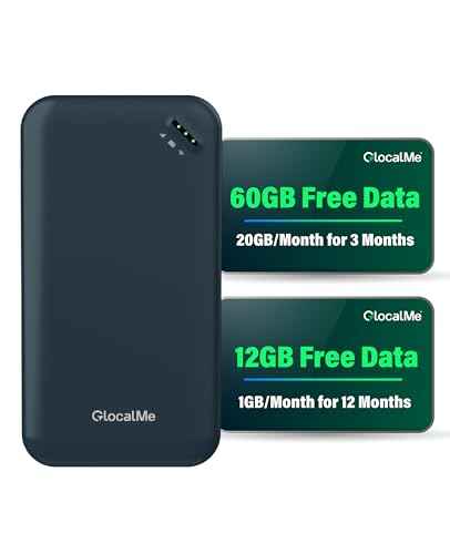 UPP 4G Mobile Hotspot with 60GB US Data &12GB Global Data