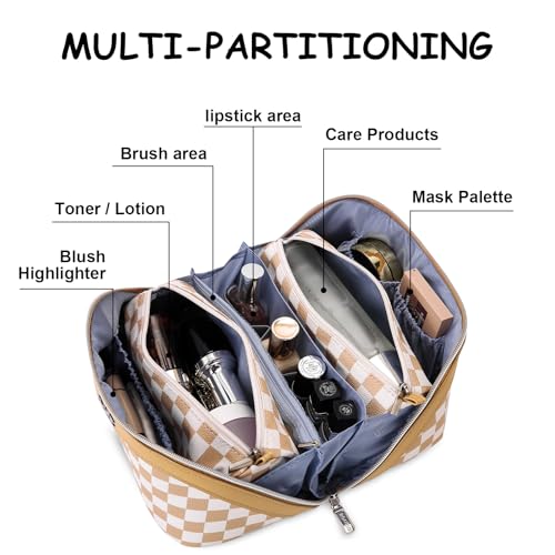 Travel Makeup Bag Organizer Cosmetic Bag (3 Count)