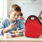 Neoprene Lunch Tote Insulated Thermal Reusable Lunch Bag Box for Boys Men with Zipper
