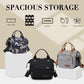 Hibiscus Small Lunch Bag Lightweight Insulated Lunch Box for Women Work Portable Soft Cooler for Picnic Travel Road Trips