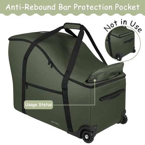 Infant Car Seat Travel Bag for Airplane Fit Doona Stroller and Base