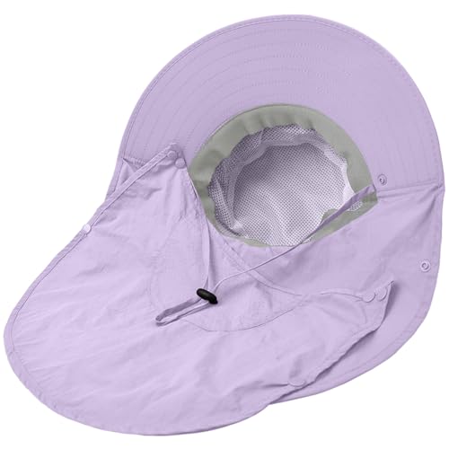 Sun Hat for Men Women with Neck Flap