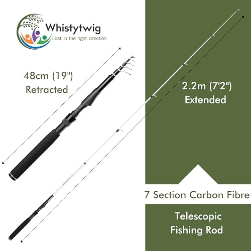Carbon Fiber Telescopic Fishing Rod 7.2ft