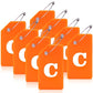 8 Pack Initial Luggage Tags for Suitcases Airplane Travel Essentials (8 Count)