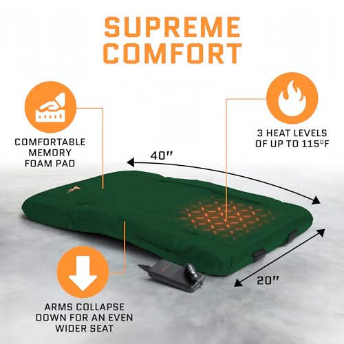 Heated Stadium Seats for Bleachers with Back Support