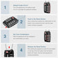 4 Pack TSA Approved Luggage Locks 4 Digit Code Cable Lock Black (4 Count)