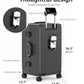 Super Large Aluminum Frame Checked Zipperless Luggage