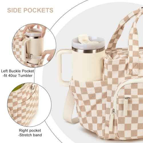 Insulated Lunch Box for Work with Cup Holder