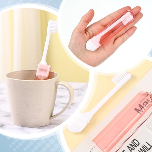 4 Pcs Travel Toothbrush Mini Foldable with Case