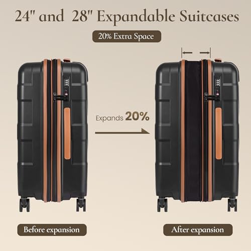 Luggage Sets 3 Piece with Spinner Wheel (3 Count)