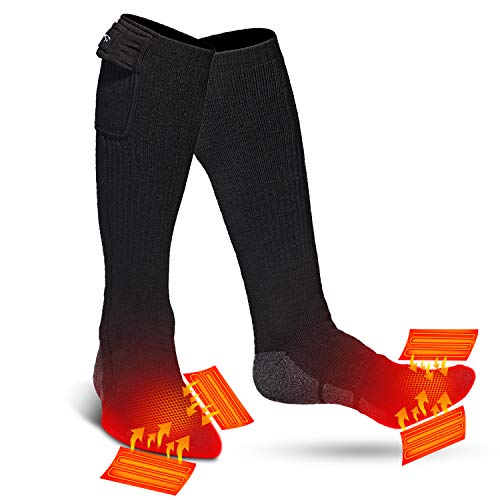 Heated Socks Upgraded 7.4V Rechargeable Battery Electric Socks for Men Women