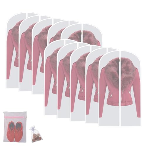 Garment Bags for Hanging Clothes (12 Count)