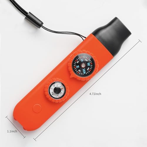 Multifunctional Survival Emergency Whistle for Kids with Compass Hiking Survival