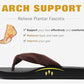 Flip Flops for Women Arch Support Summer Beach Sandals Brown Size 10