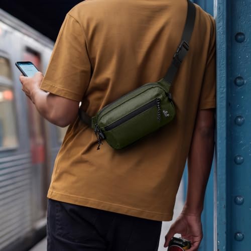 1.5L Sling Bag with RFID Blocking Crossbody Chest Pack for Men Women
