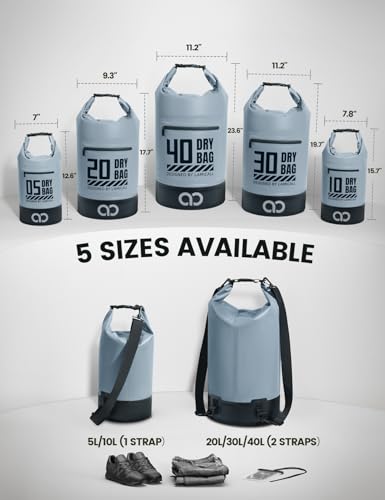 Dry Bag Waterproof Backpack with Phone Pouch 5L