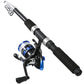 Fishing Rod 6.9ft Telescopic Fishing Rod and Reel Combo with Fishing Pliers and Lip Gripper Fishing Equipment