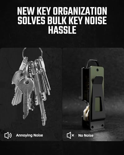 Key Organizer Compact Key Holder Metal Key Chain Minimalist key case key holder for keychain Secures 1