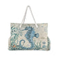 Large Beach Bags Totes Canvas Tote Shoulder Bag Soft Wave Water Resistant Bags for Gym Travel Daily Ocean