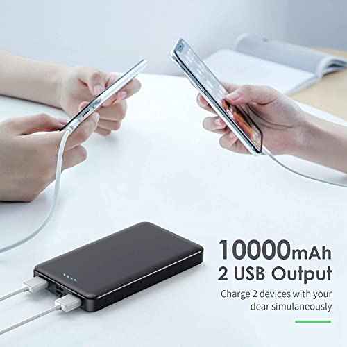 2 Pack]Portable Charger Power Bank 10000mAh
