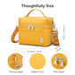 NOL Insulated Lunch Bags for Women Cooler Bag Lightweight Nylon Waterproof Lunch Box for Work Small Earth