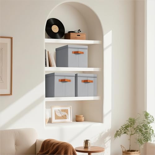 Storage Bins with Lids (8 Count)