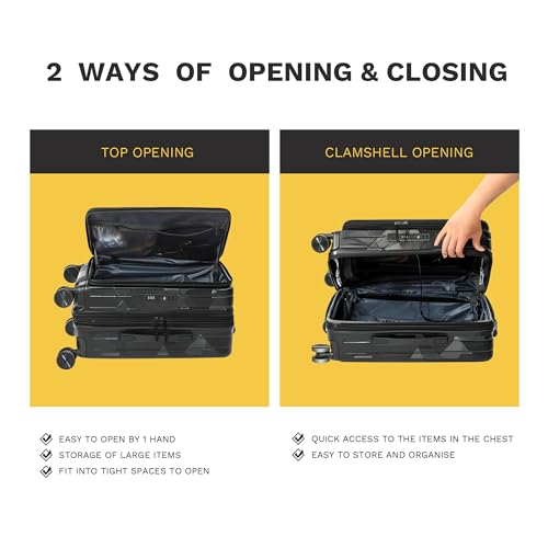 Carry On Luggage 22x14x9 Airline Approved Expandable Top Opening Carryon Luggage