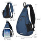 Sling Bag Men Backpack Unisex One Shoulder Bag Hiking Travel Backpack Crossbody with USB Port for Men Women Versatile Casual Daypack