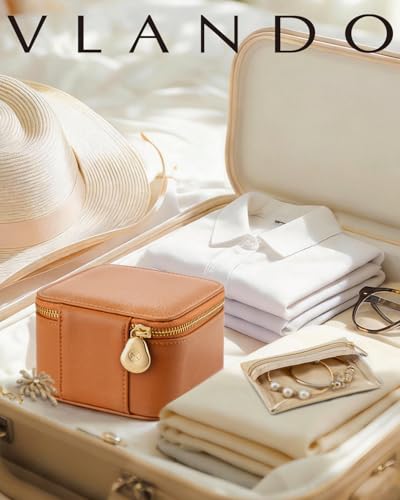 Travel Jewelry Case with Clear 6 Velvet Bags