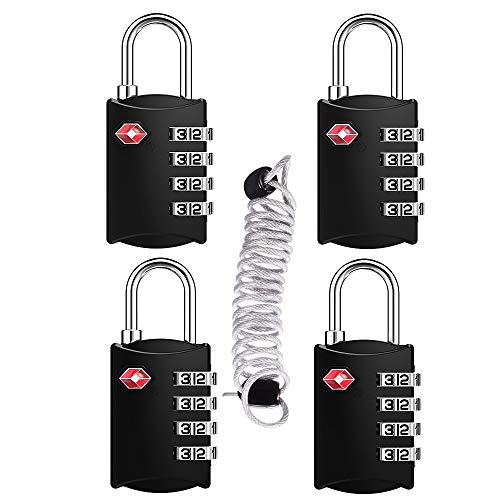 Luggage Lock for Train 4 Pack (4 Count)